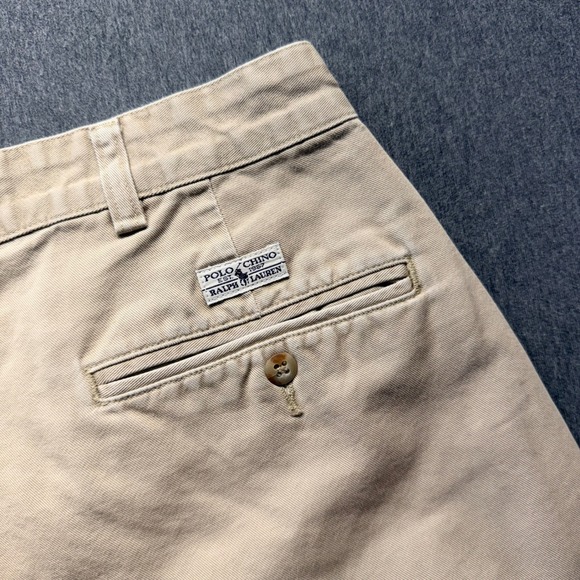 Polo Ralph Lauren Other - VTG Polo Ralph Lauren Andrew Pant Mens 35x31 Tan Khaki Double Pleated Chino